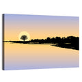 Sunset Reflection on Lake Wall Art