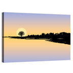 Sunset Reflection on Lake Wall Art