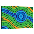 Concentric Dotted Lake Wall Art
