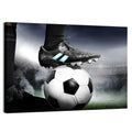 Low Angle Soccer Cleat Close Up Wall Art