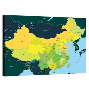 Map Of China Wall Art