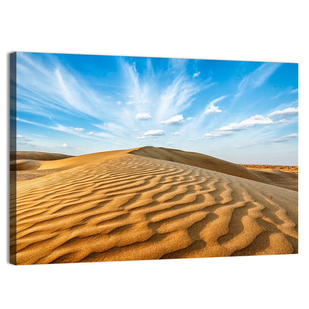 Minimalist Thar Dunes Wall Art, canvas print, landscape