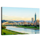 Taipei Skyline at Golden Hour Wall Art