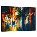 Couple in Narrow Alleyway Wall Art