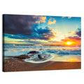Sunrise Cloudscape Over Rocky Shore Wall Art