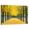 Row of Yellow Ginkgo Trees Wall Art