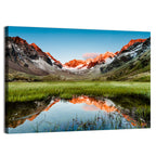 Austrian Peaks Mirrored in Lake Wall Art