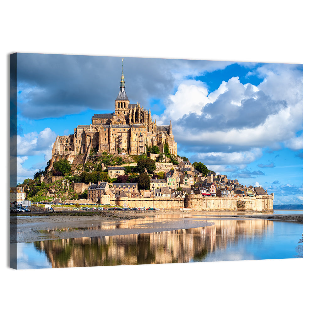 Mont Saint-michel Reflection Wall Art