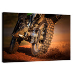 Enduro Dirt Bike Action Close-up Wall Art