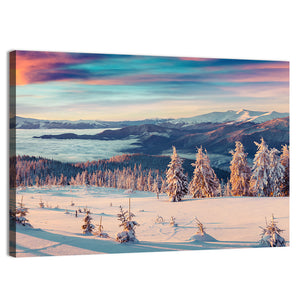 Scenic Snowy Mountains Wall Art