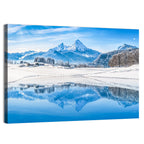 Watzmann Winter Reflection Wall Art