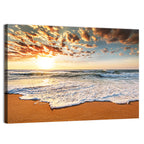 Foamy Shoreline at Sunrise Wall Art