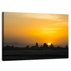 Sunset Over Lac Abbe Wall Art