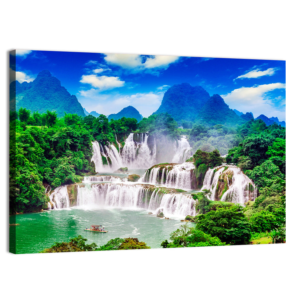 Ban Gioc Detian Falls Wall Art, canvas print, landscape