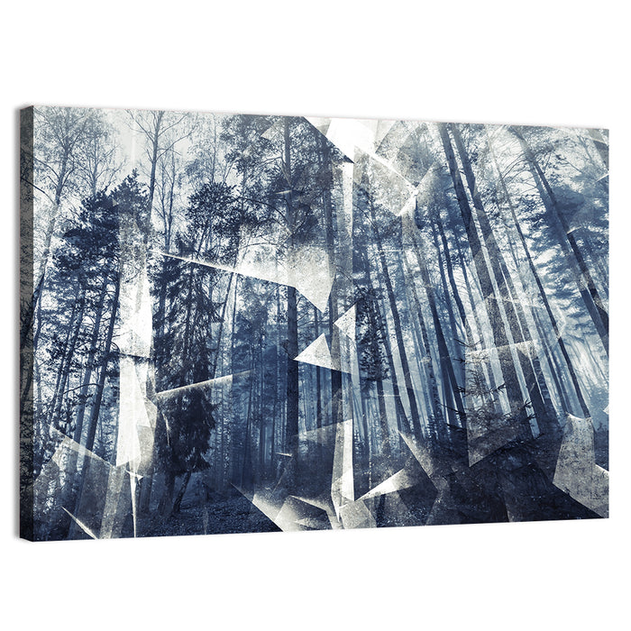 Surreal Forest Wall Art as a canvas print
