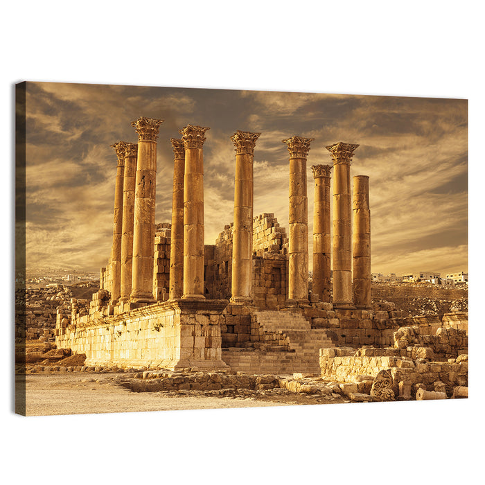 Temple of Artemis, Jerash Wall Art as a canvas print