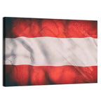 Waving Austrian Flag Wall Art