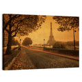 Paris Street Autumn Dusk Wall Art