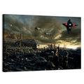 Futuristic City Skyline Wall Art