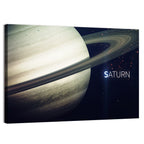 Saturn Close-up with Rings Wall Art