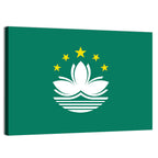 Macau Flag Emblem Wall Art