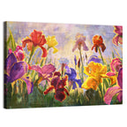 Iris Garden Illustration Wall Art