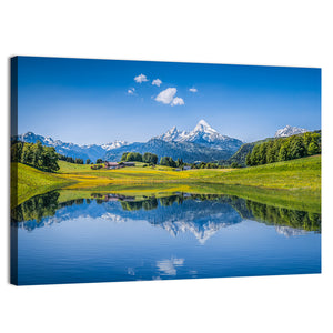 Summer Landscape In Alps Wall Art