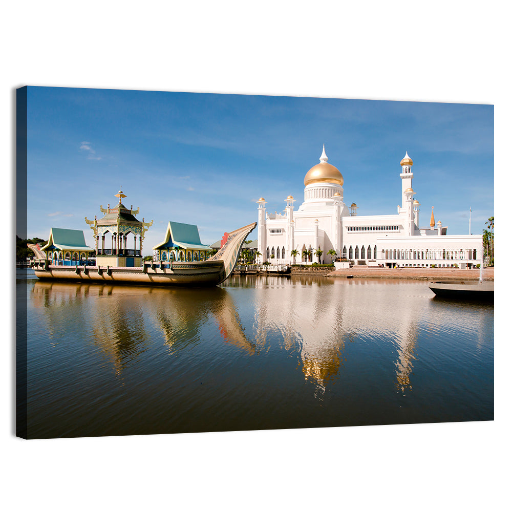 Sultan Omar Ali Saifuddien Mosque Reflection Wall Art