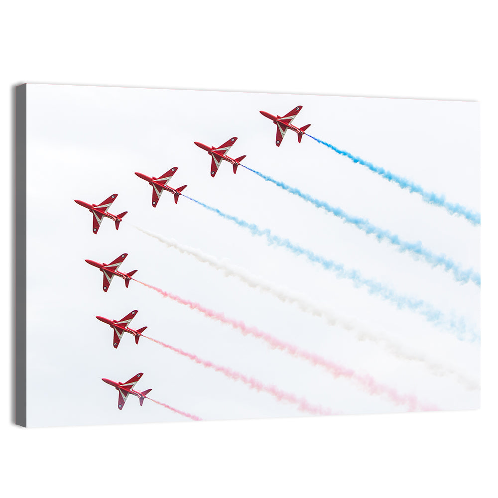 Dutch Aerobatic Formation Wall Art, canvas print, landscape