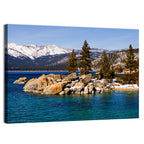 Lake Tahoe Winter Shoreline Wall Art