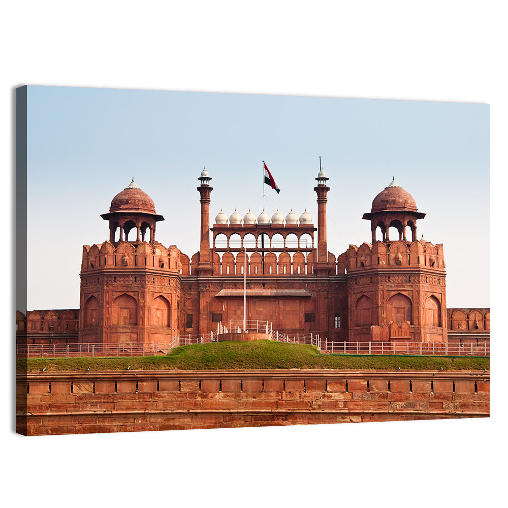 Red Fort Facade in Old Delhi Wall Art