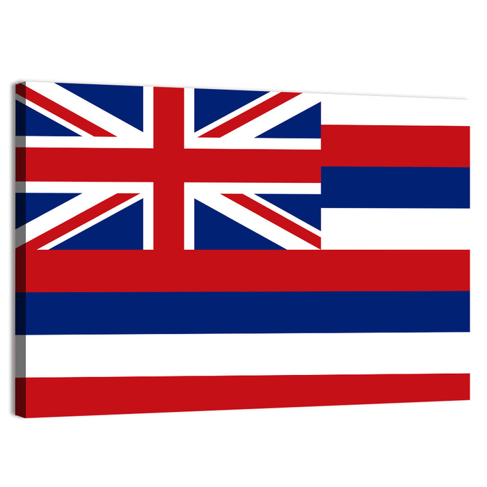 Flag of Hawaii Wall Art as a canvas print