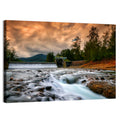 Mentawa Dam at Dusk Wall Art