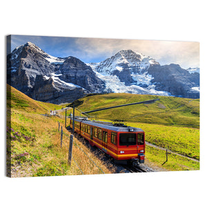 Electric Tourist Train In Switzerland Wall Art