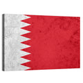 Bahrain Flag with Serrated Edge Wall Art