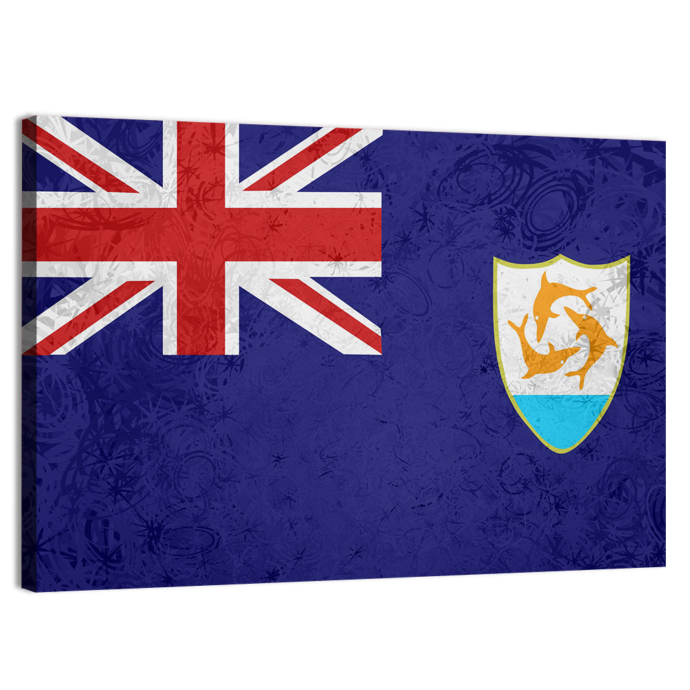 Flag of Anguilla Wall Art, canvas print, landscape