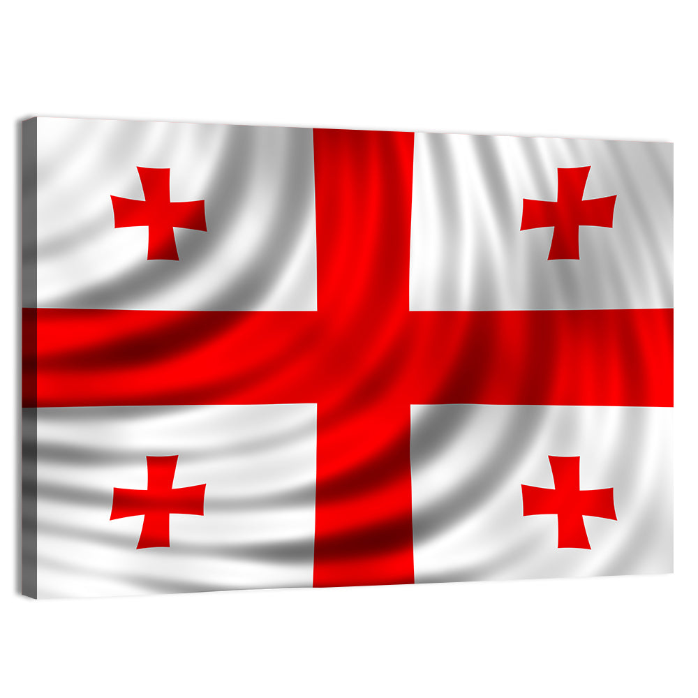 Flag of Georgia Wall Art, canvas print, landscape
