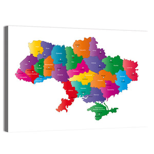 Ukraine Map Wall Art