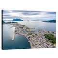 Aksla View Over Ålesund Harbor Wall Art