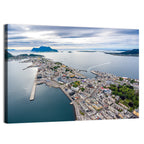 Aksla View Over Ålesund Harbor Wall Art