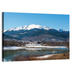 Lake Plastira Winter Landscape Wall Art