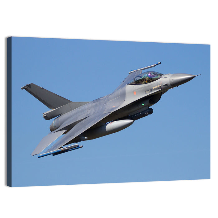 Fighter Jet Flyby Wall Art as a canvas print