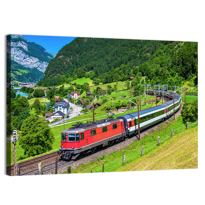 Gotthard Railway Tunnel Wall Art as a canvas print