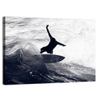 Dog Surfer Riding Waves Wall Art