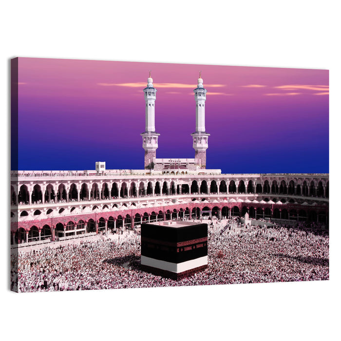 Kaaba at Twilight Wall Art as a canvas print