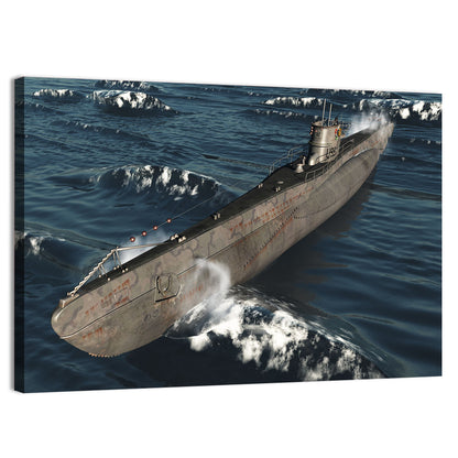 U99-German Submarine From The Worldwar II Wall Art