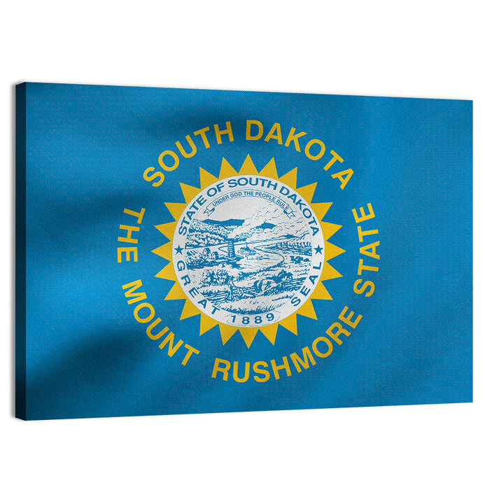 South Dakota State Flag Wall Art as a canvas print