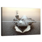 Drone Over Aircraft Carrier Wall Art