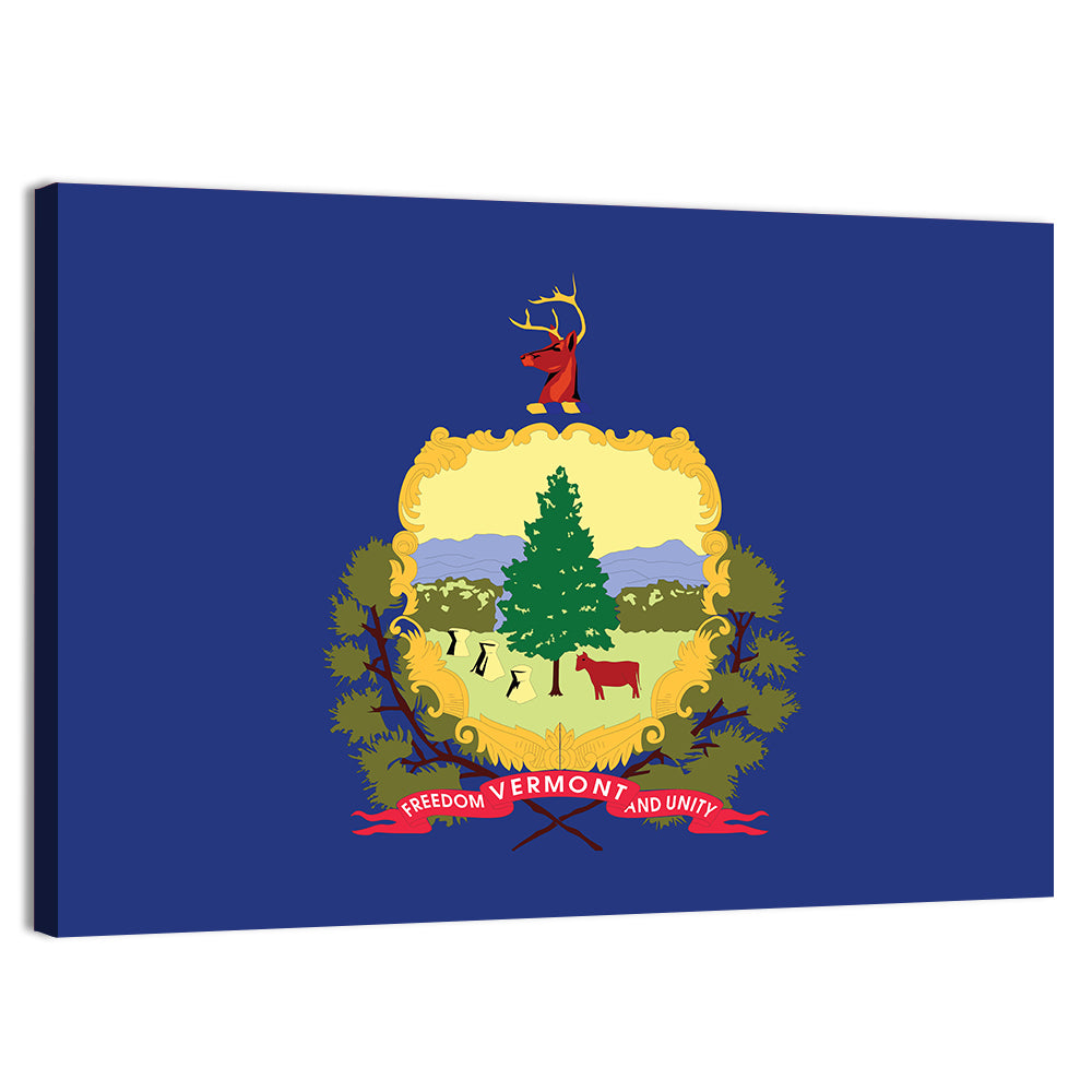 Flag Of Vermont Wall Art