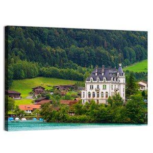 Mansion On Lake Brienz Wall Art